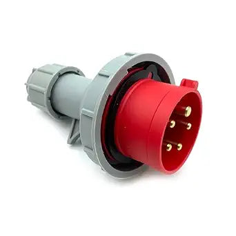 IEC 60309 Waterproof Industrial Connector Plug, 5Pin 16A 380V-415V 3P+E+N 6H IP67 Waterproof Male Connector Power Connecting Industrial Plug for Aviation and Industry