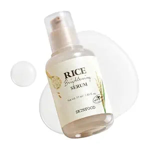 SKINFOOD Rice Serum, 48 Hours Fermented Rice Water Skincare Korean Serum for Face, Korean Rice Skincare for Natural Glow Glass Skin, Pore Minimizer, Rice Water Bright, 55ml/1.86fl.oz.