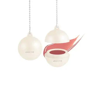 JOOCYEE Multi-Use Lip and Cheek Balm Soft Jelly Glossy Tinted Cream Blush for Cheeks and Hydrating Lip Balm with Bag Charm Makeup Travel Essential - Citrine Jelly