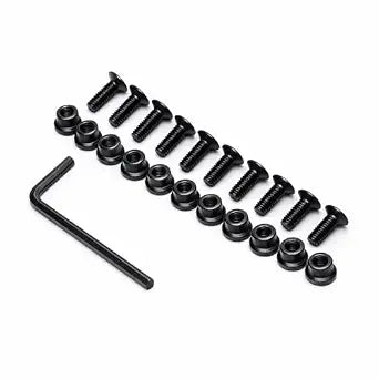 360 Tactical 10 Sets Keymod Screw and Nut Replacement Set for Railed Parts (10 x Screws and 10 x Nuts)