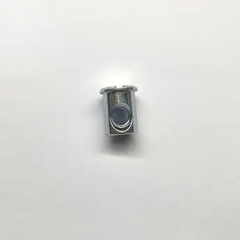 Cross Dowel Nut Sleeve, Steel Furniture Replacement Parts for IKEA Part #108903, Silver, 4-Pack
