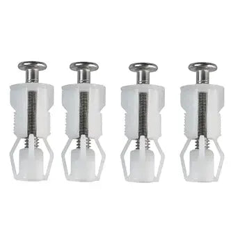 yukata 4 Set Toilet Seat Bolts with Nuts and Washers, 1.77 Inch Kit