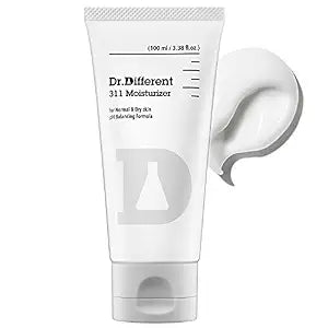 Dr.Different 311 Moisturizer - Ceramide Face Moisturizer for Dry Skin, Hypoallergenic Hydrating and Skin Barrier Facial Cream, 3.38 oz