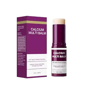 Calcium Multi Balm Stick for Face, Eyes & Neck – Calcium Volume Multi Balm with Collagen & Vitamin D, Firming & Hydrating Korean Skincare Stick, Lightweight & Fast-Absorbing, 10g/0.35oz