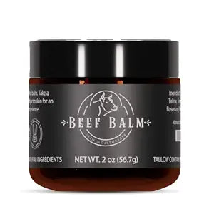 Beef Tallow Balm - Beef Tallow For Skin Care, Tallow Moisturizer, Face Cream, Lotion & Cream (Vanilla, Grass-Fed Tallow)
