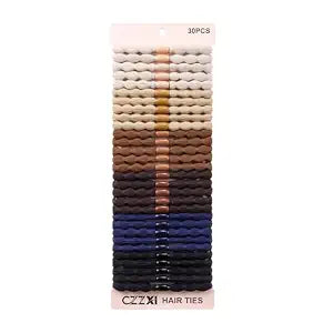 CZZXI Thick Hair Ties 30Pcs, Large 2.2" Ponytail Holders for Heavy Hair