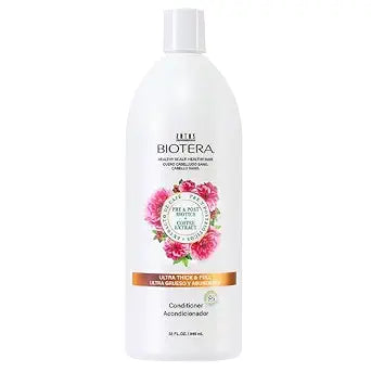 Biotera Ultra Thick & Full Volumizing Conditioner for Fine, Limp Hair - Adds Volume & Fullness with Coconut & Coffee Extract, Enhances Shine & Softness, Sulfate-Free, Color-Safe, Vegan