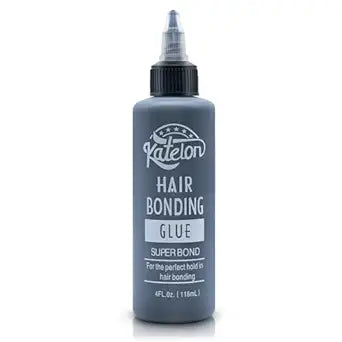Hair Glue for Quick Weave 4oz - Professional Hair Bonding Glue for Wigs & Hair Extensions | Strong Hold, Waterproof & Non-Damaging Formula | Easy Application with Precision Nozzle 118ml Black