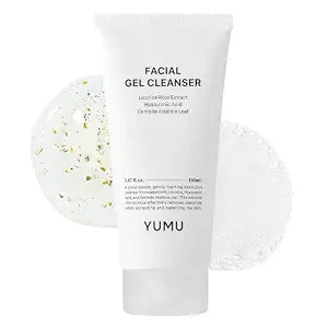 YUMU Licorice Deep Pore Facial Cleanser, for Double Cleansing, Centella Asiatica + Ceramide NP + Glycerin, Hydrating Gel Cleanser, Blackhead Remover, Korean Skincare (150ml/5.07 fl.oz.)