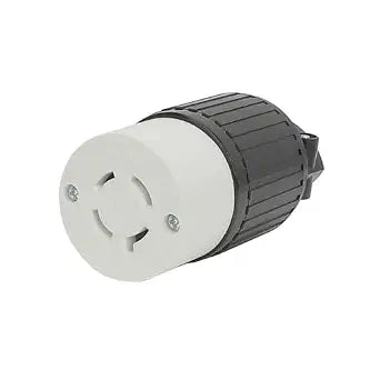 Nema L14-20R Flanged Outlet with Waterproof Cover, 14-20R Lock in 3 Pole 4 Wire 20AMP 125/250V Female Receptacle,UL Verified Nema L14-20R Outlet Black Color