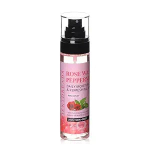 Moisturizing Rose Water and Peppermint Hair Scalp Refresher with Castor Oil for Locs and Dreadlocks - Natural Loc Care and Maintenance (3.4oz)