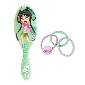 Wet Brush x Bratz Jade Original Detangler Hair Brush + 3 Elastics & Charm