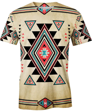 3D Ancient Pattern T Shirt, 3D T Shirt, All Over Print T Shirt
