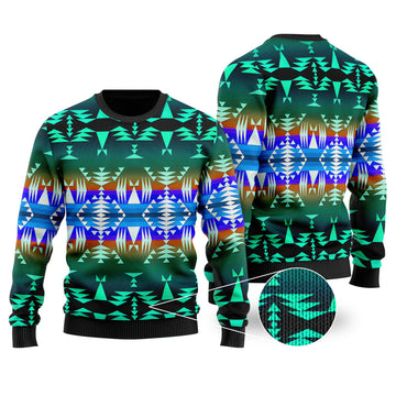 3D Pattern Native Tribals Sweater