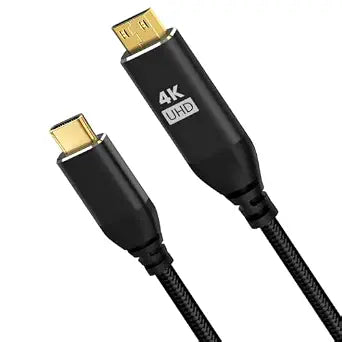 USB C to Mini HDMI Cable 4K 60Hz 3 FT, Unidirectional HDR ARC 3D 1080P