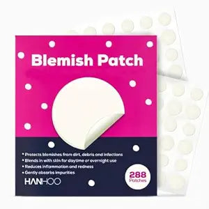 Hanhoo Hydrocolloid Acne Patch, Reduces Surface Pimples, Whiteheads, 288 ct