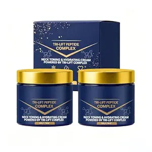 2Pcs Tri-Lift Peptide Complex Cream, 2026 New Neck Skin Tightening & Repair Moisturizer, Long-Lasting Hydration, Suitable for All Skin Types