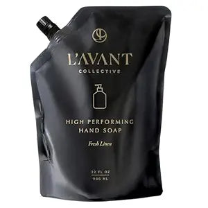 L'AVANT Collective Hand Soap Refill 32oz, Plant-Based, Fresh Linen