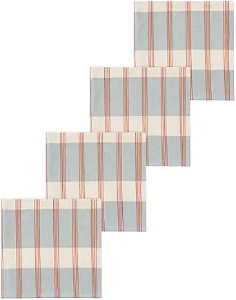 Now Designs by Danica Cloth Napkin Set of 4 - Rowan Woven, 100% Cotton, 20x20 in