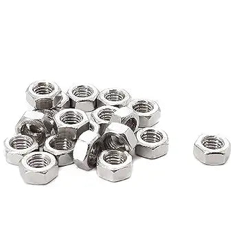 cSeao 50pcs 5/16-24 Hex Nuts,304 Stainless Steel, Plain Finish