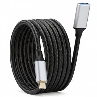 3.3ft/1M USB Female to USB C Male Cable, OTG, Black