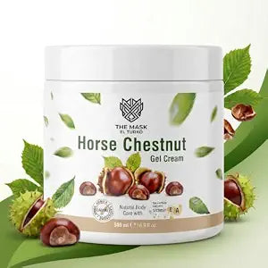 Horse Chestnut Gel Cream β Herbal Skin Care Gel for Legs & Body β Lightweight & Fast Absorbing - Relaxing, Cooling, Soothing Cream for Feet, Legs, Knees, Back (500ml/16.9 Fl oz)