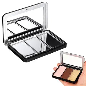 Luxshiny Empty Eyeshadow Palette: Refillable Magnetic Makeup Palette with Mirror for Eyeshadow Powder Blush Lipstick Highlight - Compact Travel Size