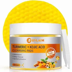 Kojic Acid and Turmeric Cleansing Pads for Exfoliation 50 PCS