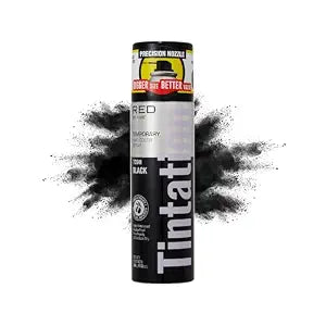 RED by Kiss Tintation Temporary Hair Color Spray, Extra Large Size, Instant Gray Root Cover Up, Water-Resistant, Smudge-Proof, Hairline & Barber Touch-Up, Quick Dry (Black, 11.5 OZ)