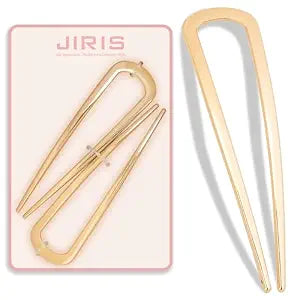 2PCS 4.2Inch U-Shaped French Hair Pins for Women Girls, Gold