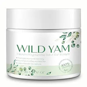 Xaarty Wild Yam Cream for Hormone Balance, Natural Skincare Products, Alleviate Menstrual Discomfort, Rich In Vitamins, Nourish The Skin, Alleviate Menopause-Related Issues In Women, 3.17 Oz