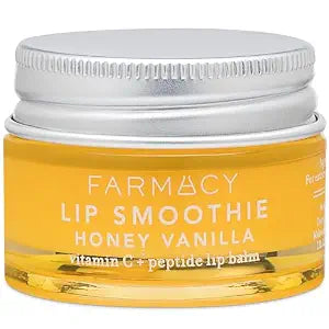 Farmacy Vitamin C + Peptide Hydrating Lip Balm - Lip Smoothie Moisturizing + Plumping Treatment - Smooths Lines with a High-Gloss Finish - Honey Vanilla (10g)