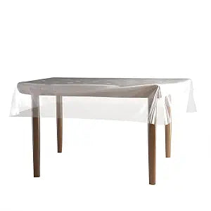 Restaurantware-Table Tek 72 x 54 Inch Table Top Protector, 1 Rectangle PVC Protector - 6 Mil Thick, Waterproof, Clear Plastic Dining Cover, Heavy-Duty, No-Slip Cover
