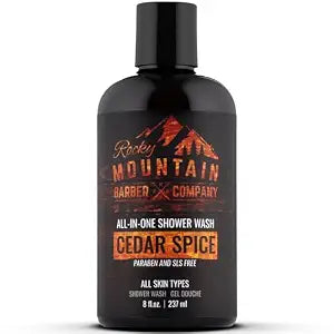Rocky Mountain Barber Company Cedar Spice Body Wash, 8 oz
