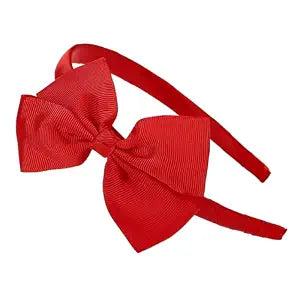 Bow Headband for Women and Girls, Large Fashion Hair Band Cute Red Bow Headband Hair Accessories (Red, Free Size)