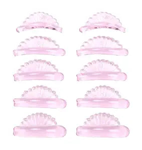 20PCS Korean Lash Lift Shields, 10 Pairs Lash Rods for Lash Lift (Pink, 5 Sizes)