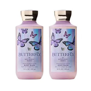Bath & Body Works Body Wash, Butterfly Scent, 10 fl oz, 2 Pack