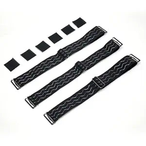Adjustable Elastic Wig Band with Hooks No Slip Band 3Pcs Black