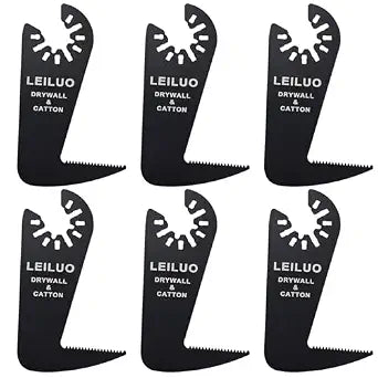 LEILUO 6Pcs Oscillating Tool Blades Drywall Cutting, Multitool Blade Set