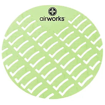 Hospeco - CC-002 Airworks AWUS002-BX Light Green Herbal Mint Urinal Screen (Pack of 10)
