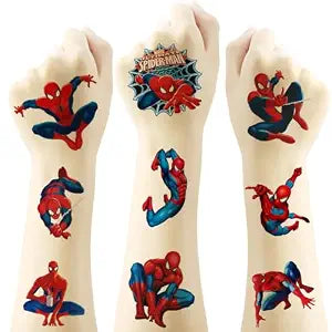 20 Sheets Spiderman Temporary Tattoos for Teen, Cool Birthday Party Favors, Cute Cartoon Decoration Sticker Gifts for Adult Home Activity Class Prizes Carnival Christmas Rewards