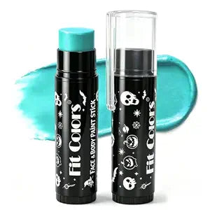 Teal Face and Body Cream Paint Stick for Clown SFX Cosplay Makeup, 0.53oz
