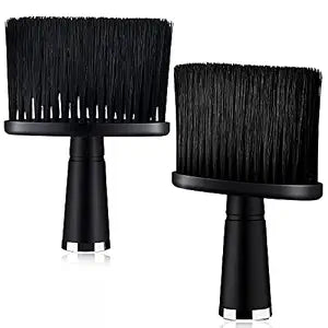Patelai 2 Pcs Neck Barber Duster Brush for Hair Cutting, Black