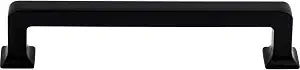 Top Knobs Ascendra 5 1/16" CTC Cabinet Bar Pull Flat Black TK704BLK