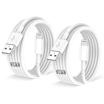 2PACK for iPhone Charger 3FT,Lightning Charging Cablefor Apple Certified Cord for iPhone 14/13/12/11 Pro/X/Xs Max/XR/8 Plus/7/6s/SE/5c/5s,for iPad Air/Mini USB Charge 3Foot