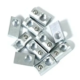 5/16-18 Threaded Steel Roll in T-Nut with Ball Spring, T-Slot Nuts Accessory Hardwares for 15 or 40 Series Aluminum Extrusion Profiles Rail, 20 Packs