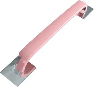 Wall Mounted Towel Rack Pink Self Adhesive Towel Shelf for Bathroom Kitchen Space Saving Storage