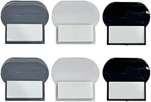6 PCS Toilet Seat Lifter, Self Adhesive Toilet Lid Lift Tabs, Multi-color Toilet Handle Tabs, Sanitary Bathroom Supplies for Home, Office, Hotel and School(Black, White, Gray)