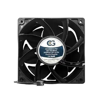 Coolerguys 12vDC Waterproof IP67 Fan (High Speed, 120x38mm)