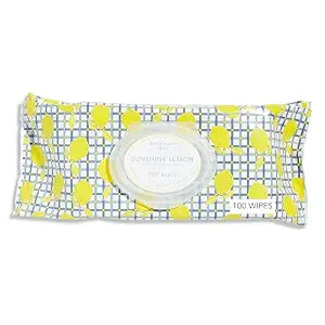 Beekman 1802 Goat Milk Face Wipes, Sunshine Lemon, 100 Count